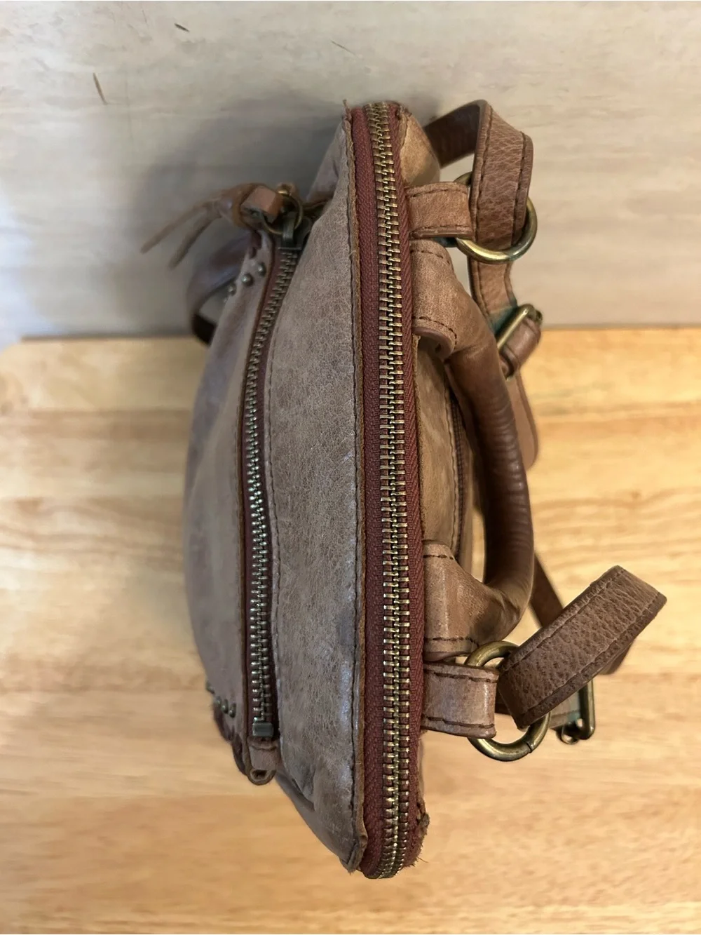 The Sak Loyola Leather Convertible Mini Backpack